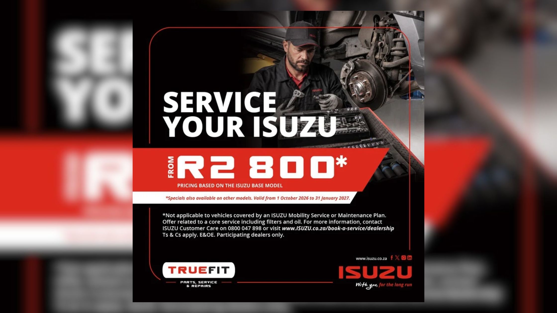 CMH ISUZU EAST RAND SERVICE YOUR ISUZU